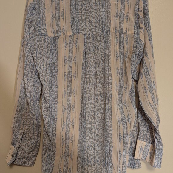 Dolan Anthropologie Odessa Semi-Sheer Blouse, M - Picture 2 of 4